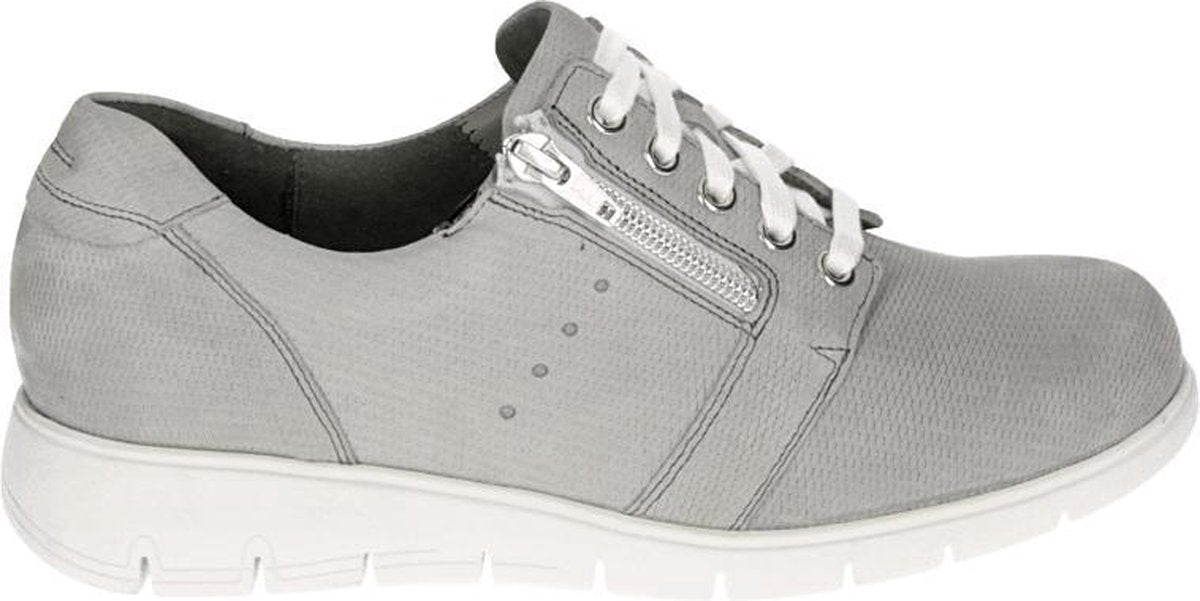 Durea 6220 H - Volwassenen Dames veterschoenen - Kleur: Grijs - Maat: 42.5