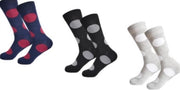 GIANVAGLIA DAMES SOKKEN KATOEN/MARINE BLAUW/ZWART/GRIJS/WIT/DOT/STIPPEN/ 6 PAAR MAAT 35-38