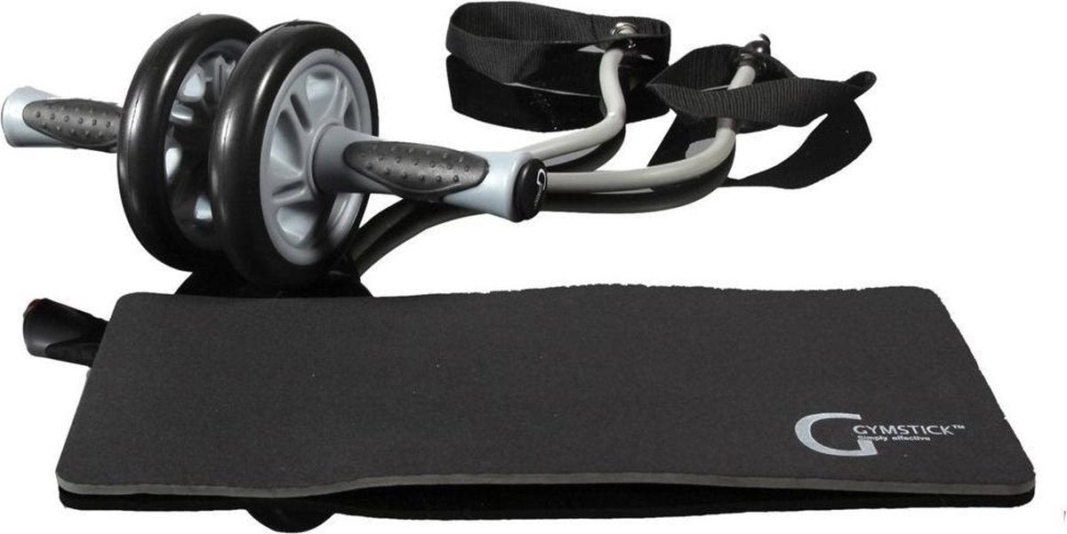 Gymstick Ab Wheel - Ab roller - incl. Weerstandskabels - Met Online Trainingsvideo's