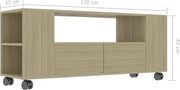 Tv-meubel 120x35x43 cm spaanplaat sonoma eikenkleurig
