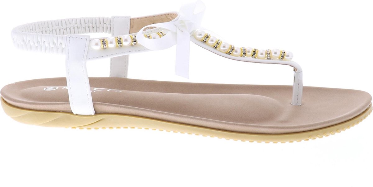 Mrch label Senne Sandalen Dames - Slippers - wit