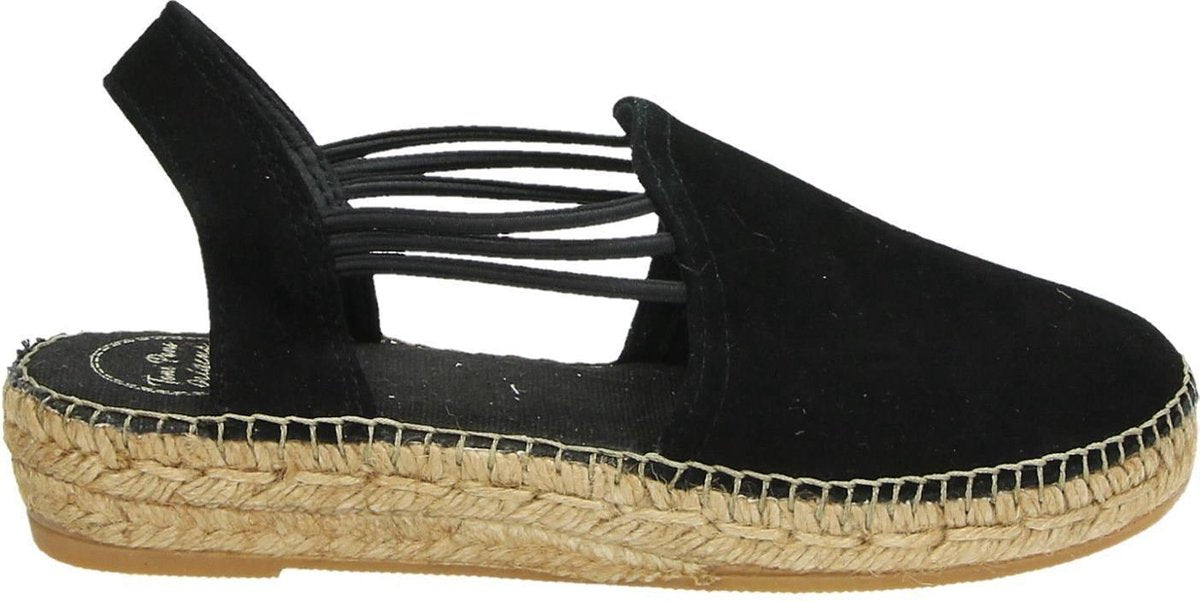 Toni Pons Nuria Dames Espadrilles - Black/Black-Black - Maat 42
