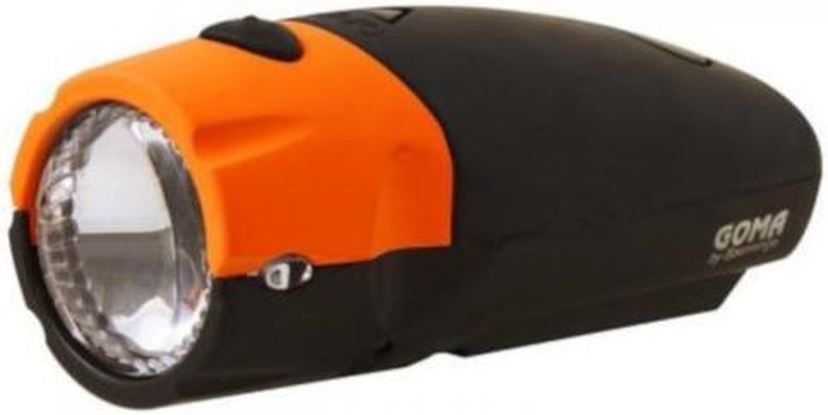 Spanninga Koplamp Goma Led Batterijen 8 Cm Oranje/zwart
