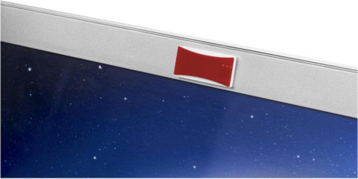 Webcam blokker met slider - Rood - 3 stuks