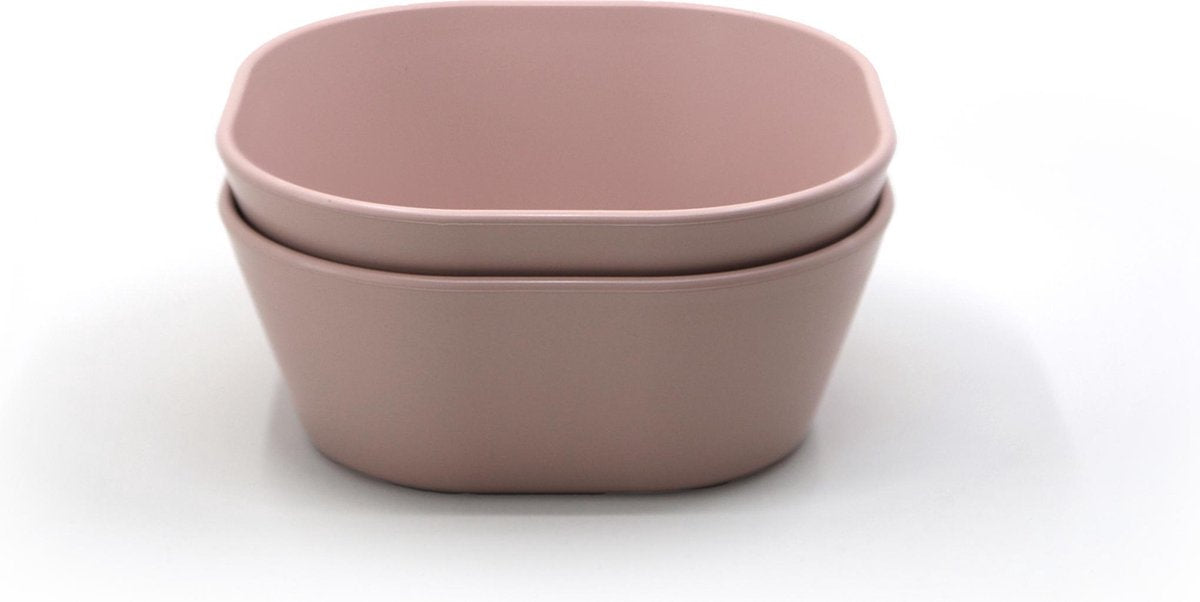 Mushie bakjes - Kleur Blush - Kinderservies - Set van 2