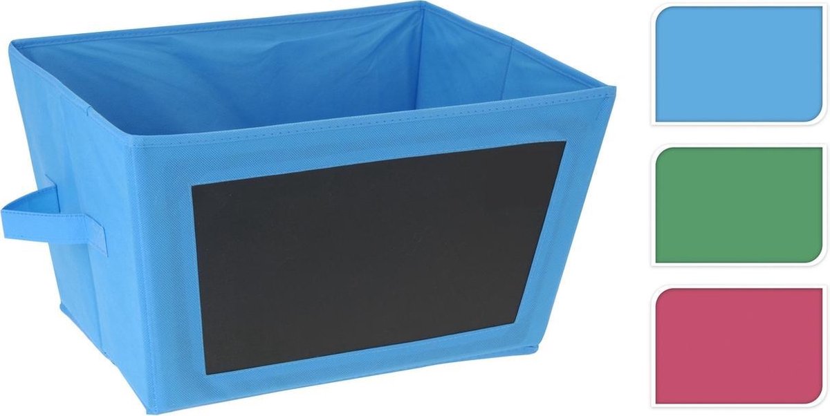 Opbergbox met krijtbord groot