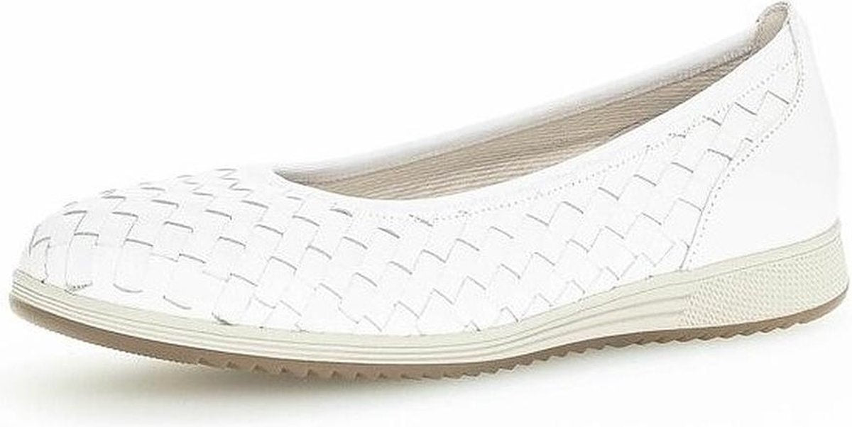 Gabor 64.111.21 Dames Ballerina's - Wit - Maat 37
