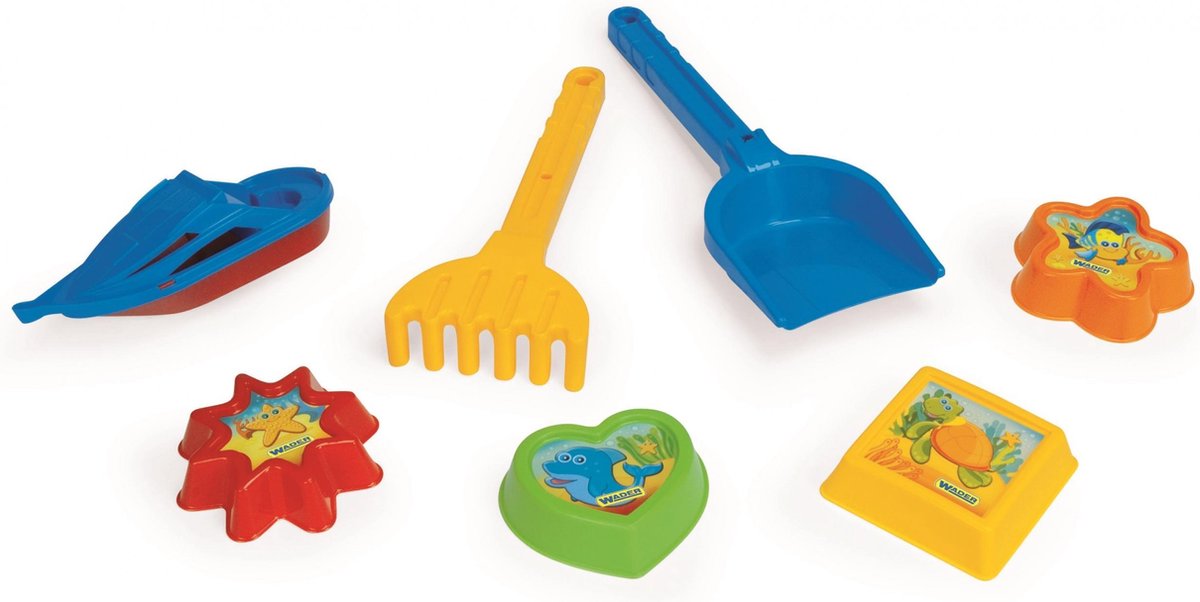 Wader Strandspeelset 30 Cm 7-delig Multicolor