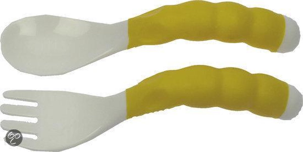 Jippie's - Soft Grip Bestek - Geel