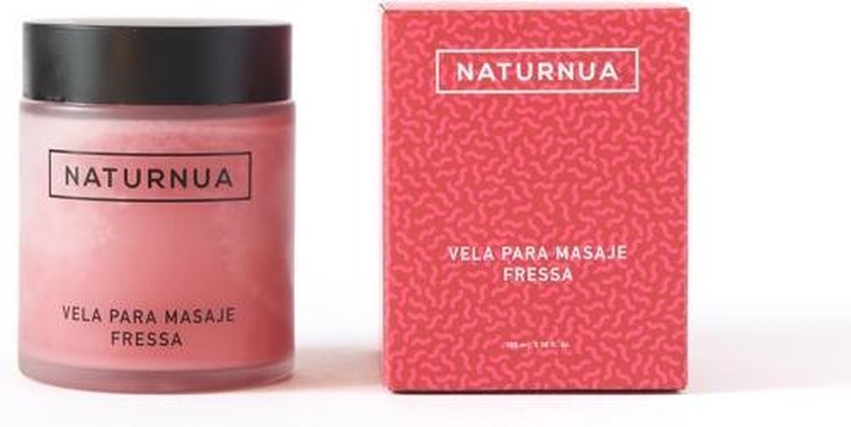 Naturnua - Massagekaars - Aardbei