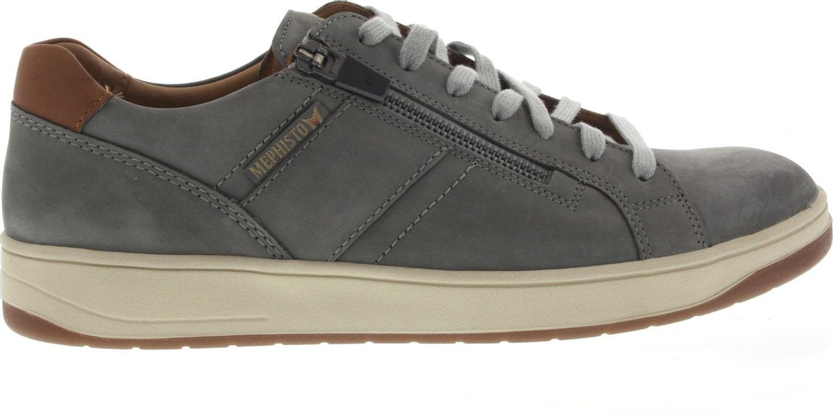 Heren Veterschoenen Mephisto Henrik Nomad Light Grey Licht Grijs - Maat 7½