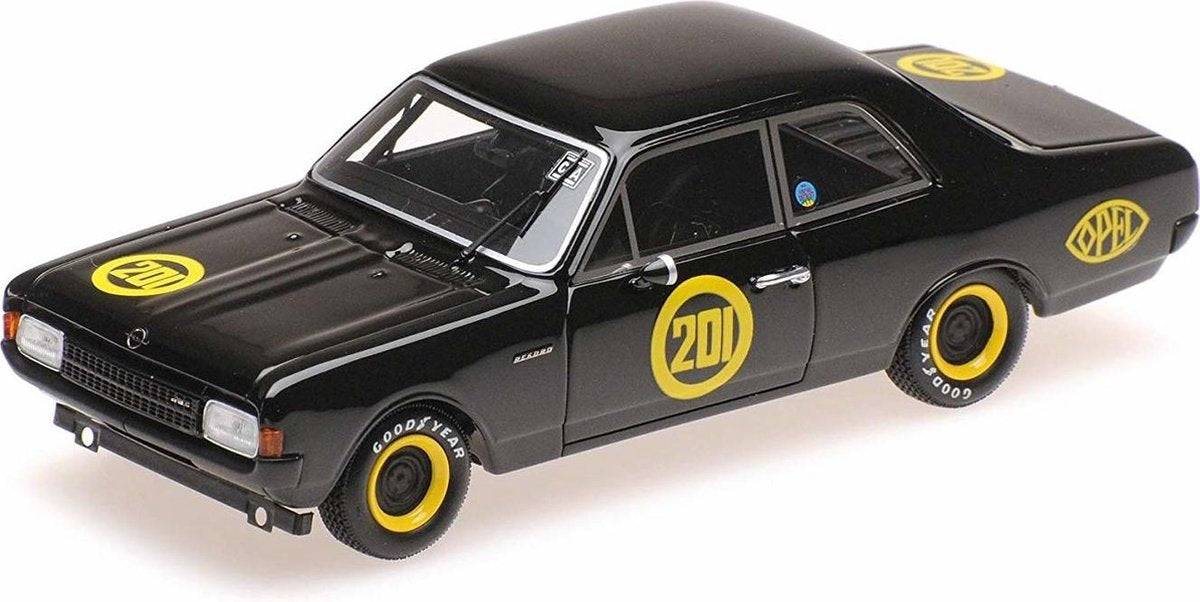 Opel Rekord 1900 'Schwarze Witwe' Erich Bitter 2. AVD-Rundstreckenrennen 'Carolus Magnus' Zolder 1968 - 1:43 - Minichamps