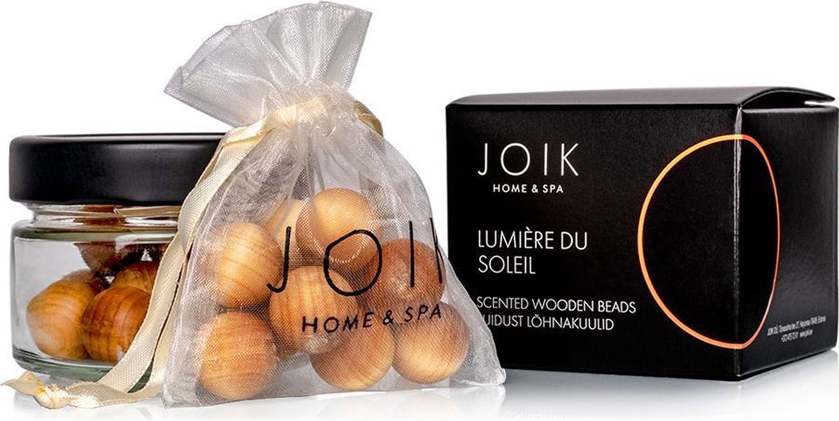JOIK Vegan geurende Houten Kralen Lumière du Soleil (15 stuks)