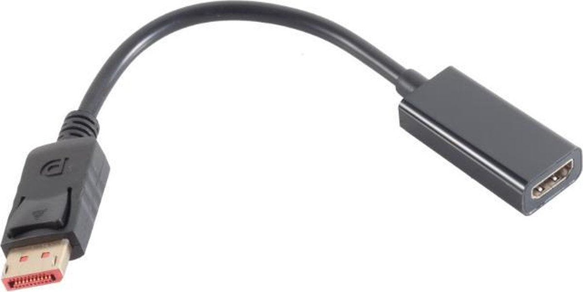 S-Impuls DisplayPort 1.4 naar HDMI 2.0 adapter (4K 60 Hz + HDR) / zwart - 0