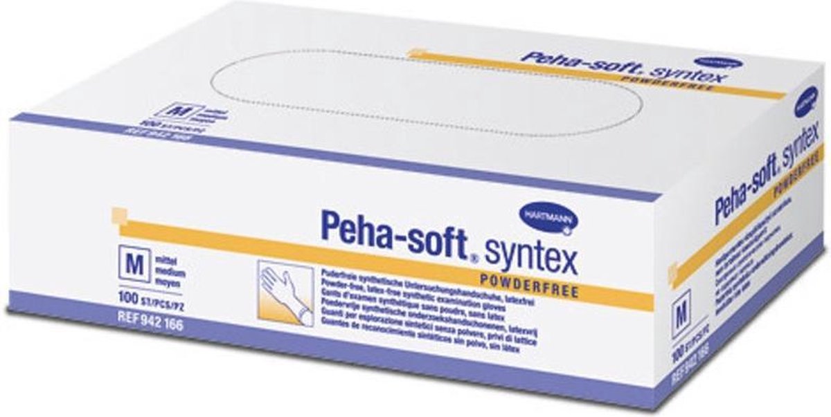 Medische wegwerphandschoen PEHA-SOFT syntex poedervrij Medium