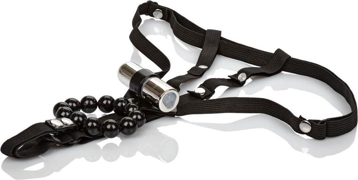 Rechargeable Lover's Cheeky Panty  with Stroker Beads