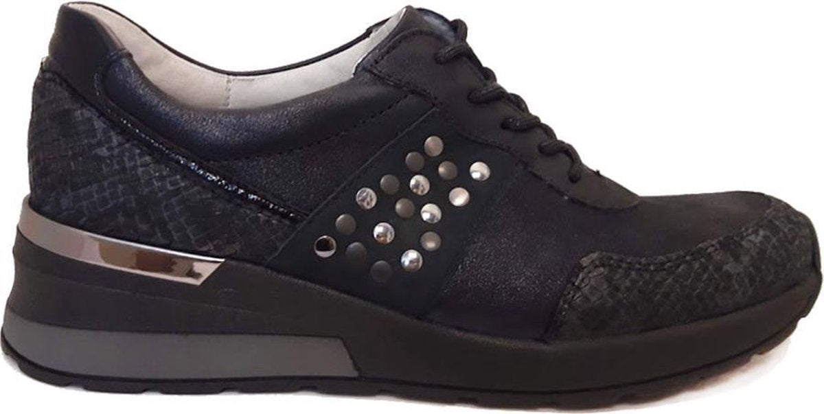 Blauwe Waldlaufer Veterschoenen Kobra Wijdte H