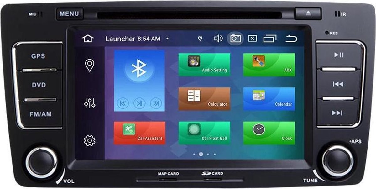 Skoda Octavia 2004-2012 ingebouwde carplay - Android 10 navigatie en multimediaspeler DVD speler Bluetooth USB WiFi Sd kaart 2+16GB