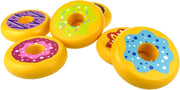 Tooky Toy Speelset Donuts Junior Hout Geel 6-delig