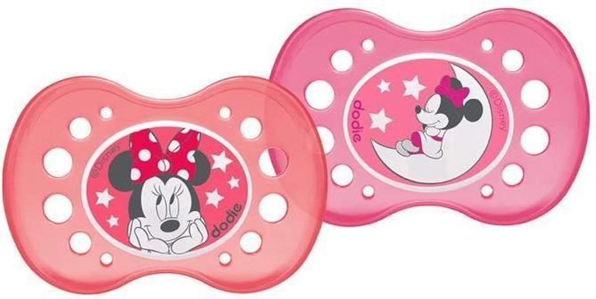 DODIE 2 anatomische fopspenen Disney Night Minnie 18 m +