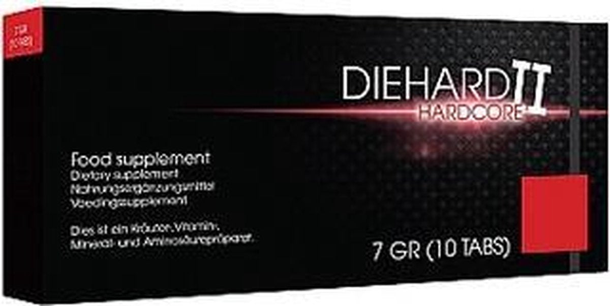 Die Hard II Hardcore Erectiepillen - Natuurlijke Viagra voor Mannen - Lustopwekker - Erectiepillen - Libido verhoger