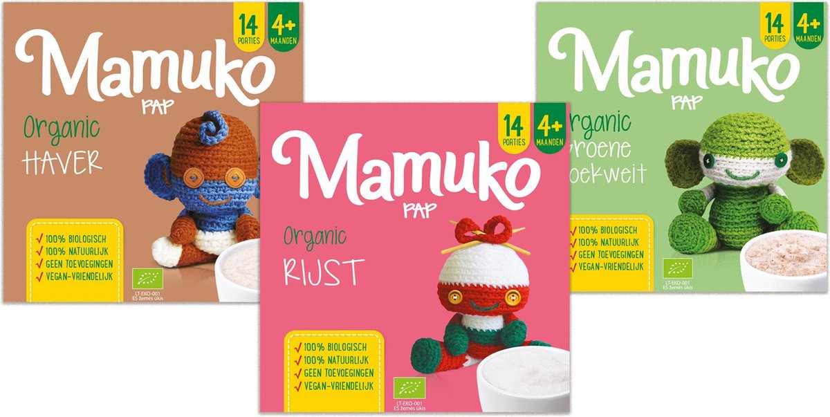 Mamuko Biologische Babypap - 10 stuks