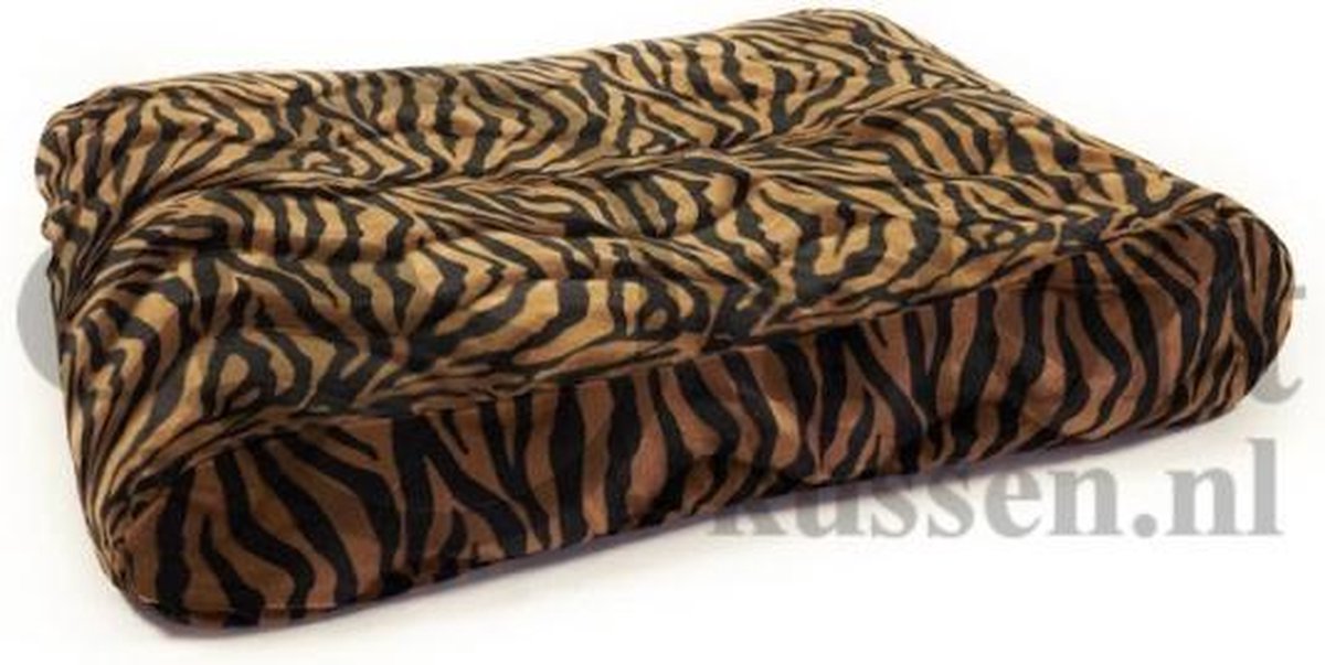 Hondenkussen Bonfire Zebra zwart/bruin 125x90x15 cm