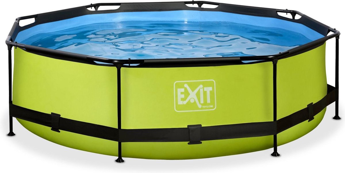 EXIT Lime zwembad ø300x76cm met filterpomp - groen