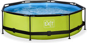 EXIT Lime zwembad ø300x76cm met filterpomp - groen