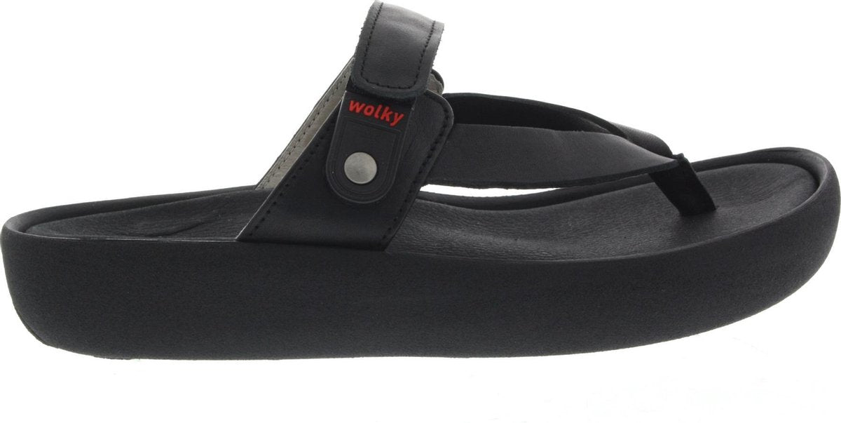 Dames Slippers Wolky 0082131 Peace Martinica Zwart - Maat 41