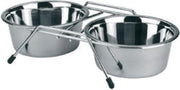 Kerbl Dubbel Voerbak met 2x 900 Ml Rvs Bakjes