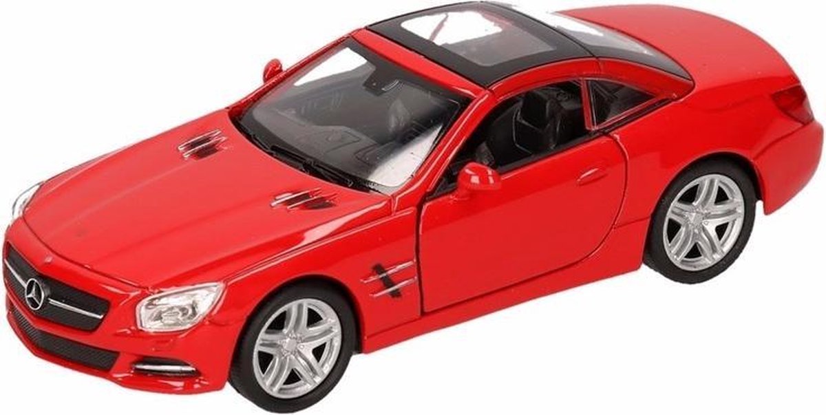 Speelgoed rode Mercedes-Benz SL500 2012 dichte cabrio 1:36