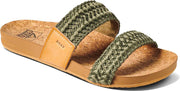 Reef Slippers - Maat 41 - Vrouwen - Olijfgroen/Licht bruin