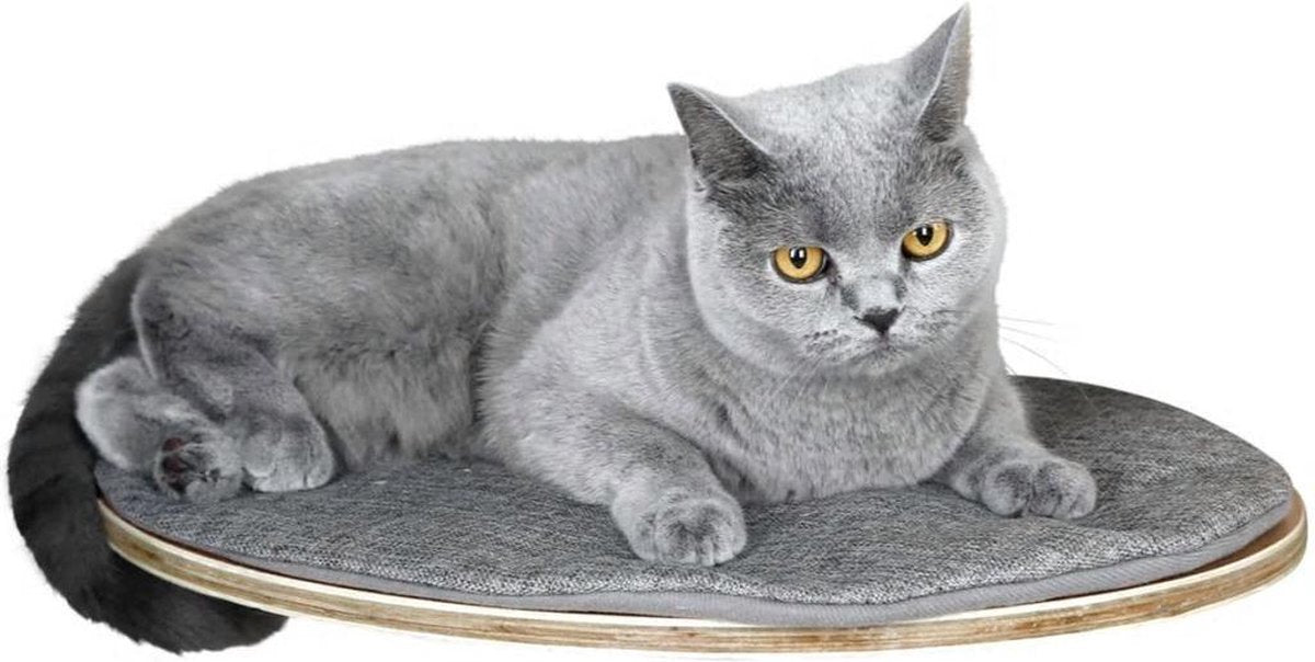 Kerbl Wandgemonteerd kattenbed Tofana 35x50 cm grijs 81543