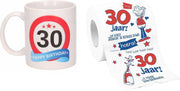 Cadeau set voor 30e verjaardag - Koffie mok en funny Wc-rol - Voor mannen van 30