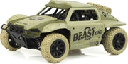 HB Toys DK1803 - 2.4GHz 4WD Racing Rally 1:18 - 25KM/U - RC auto - Radiografisch Bestuurbaar - Legergroen