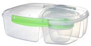 Sistema To Go Vershouddoos - Lunchbox - Met 3 Compartimenten - Limoengroen - 2 Liter