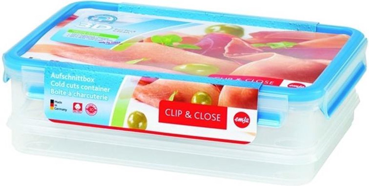 Clip & Close Systeem Broodbeleg Bewaardoos - 3 x 1