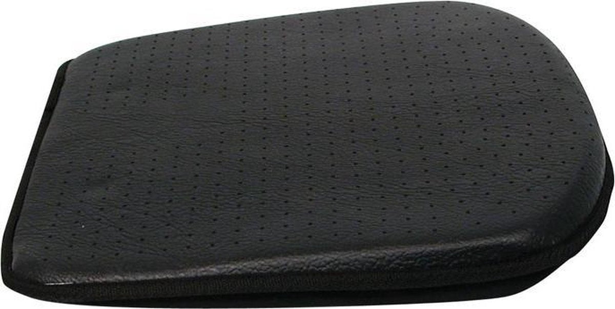Luxe zitkussen Leather Look zwart