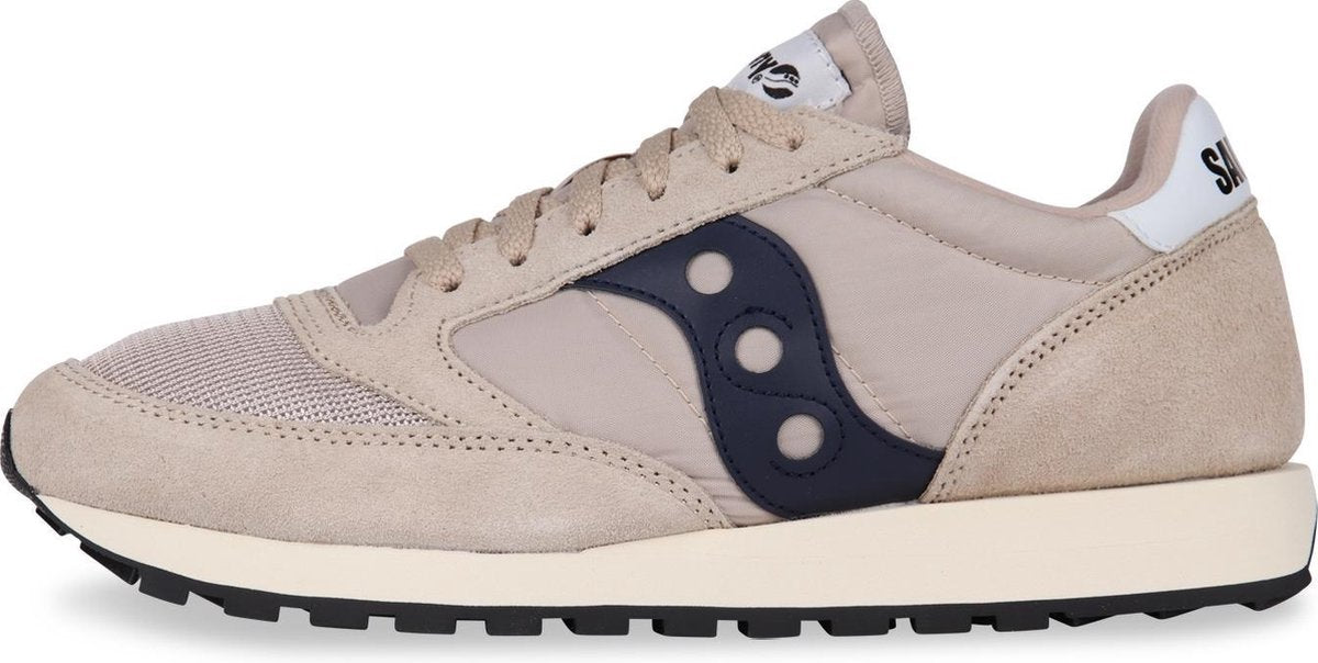 Saucony - Unisex Sneakers Jazz Original Vintage Tan/Navy - Bruin - Maat 37 1/2