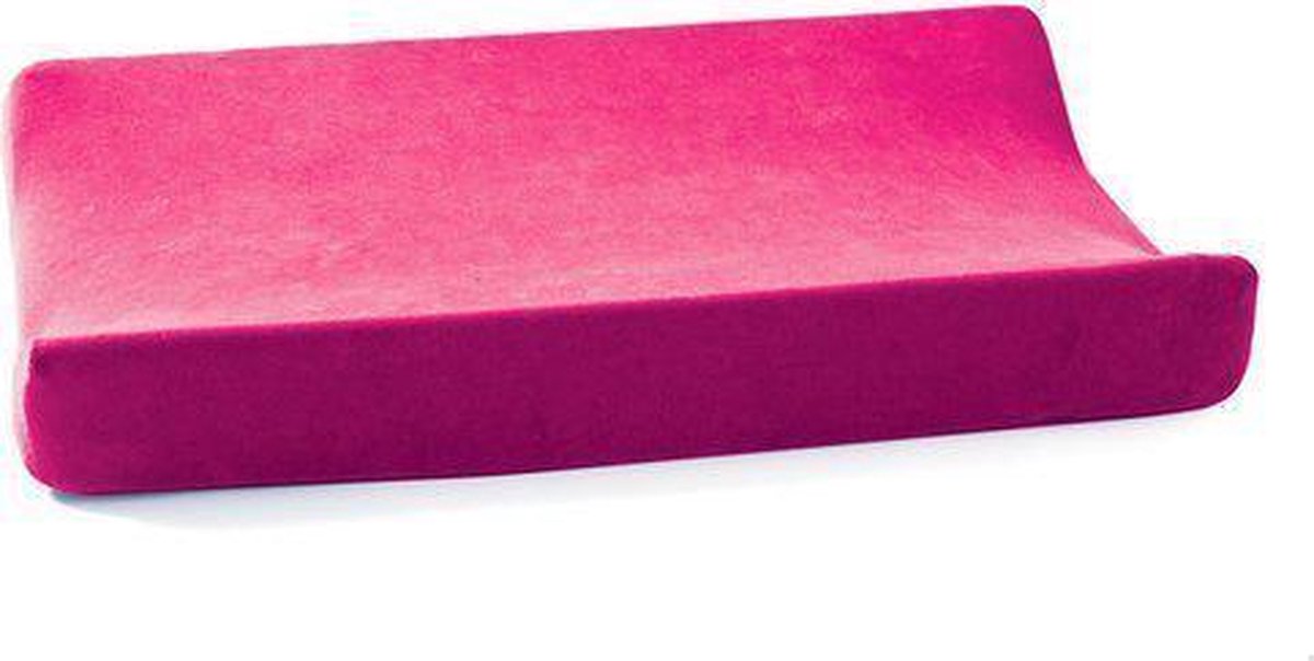 Cottonbaby - Aankleedkussenhoes 46x68 cm Velours - Fuchsia