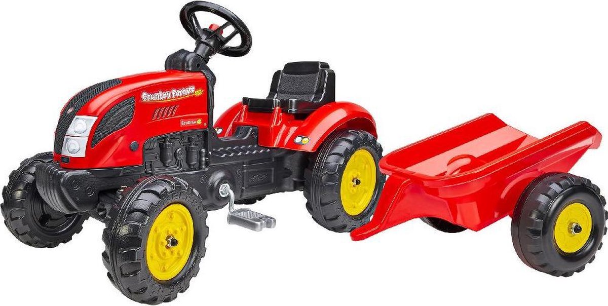 Falk Tractor Country Farmer Set Rood 2/5