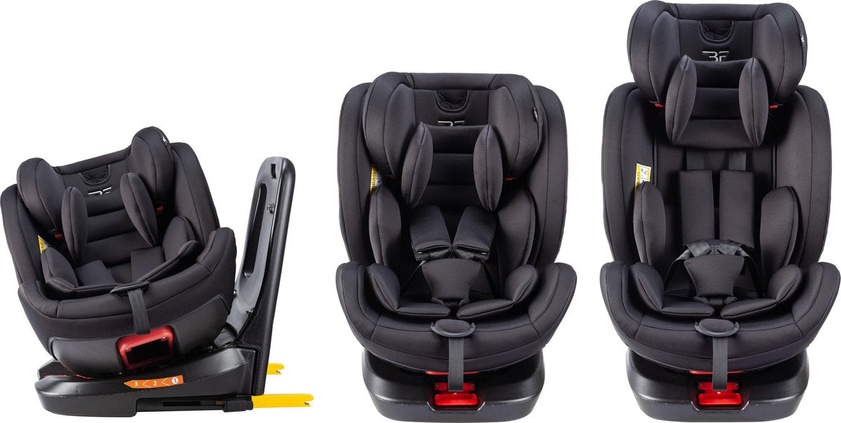 Bebies First Autostoel Rotate - Isofix - Groep 0/1/2/3 - 360 Graden Draaibaar - Zwart