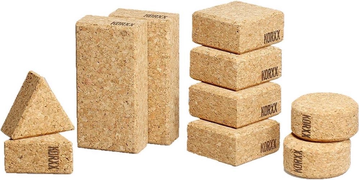 Korxx Baby - 10 kurk blokken naturel