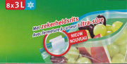 Zipper zak met ritssluiting - 27 x 24 cm - 3 L - 4 doosjes