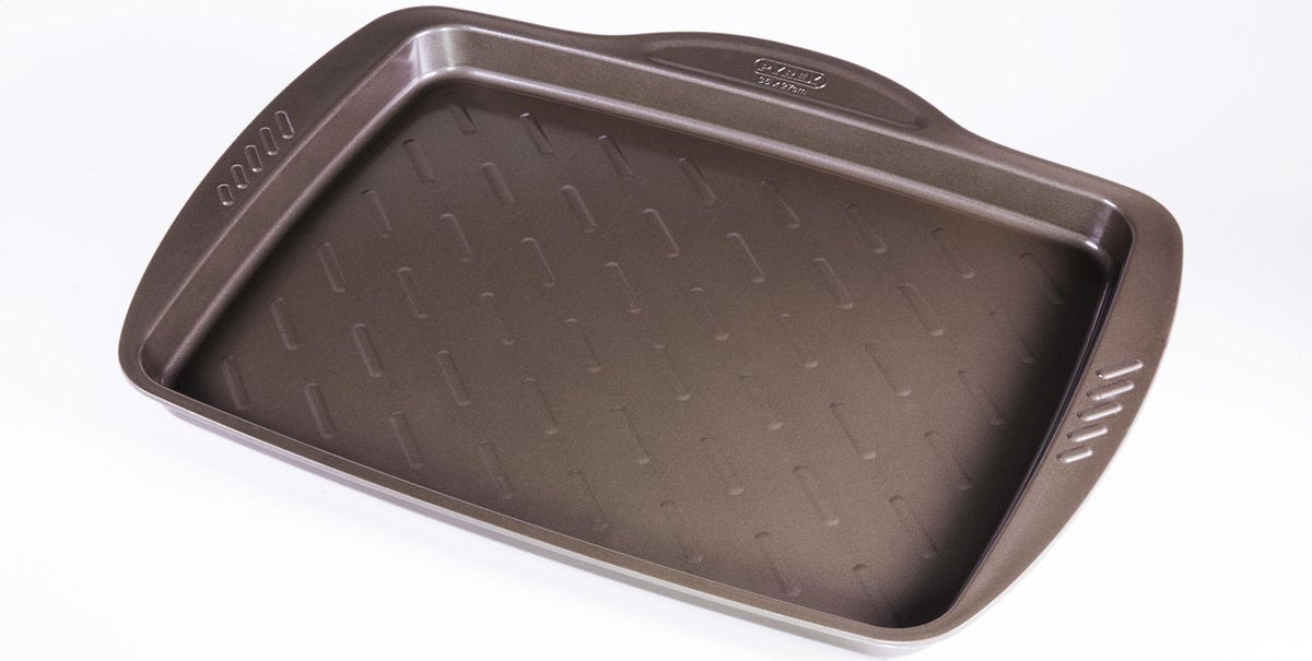 Pyrex Asimetria Bakplaat - Metaal - 35x27 cm - Bruin