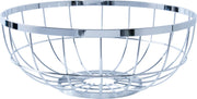 Fruit basket Open Grid metal chrome plated