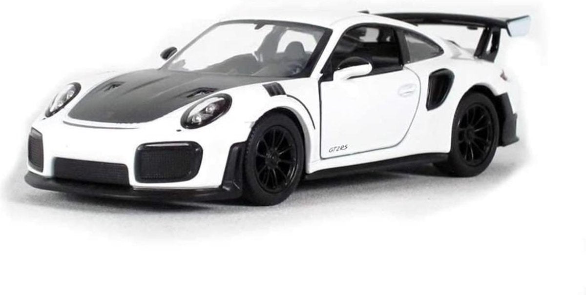 Porsche 911 GT2 RS (Wit) 1/36 Kinsmart - Modelauto - Schaalmodel - Model auto  - Miniatuurauto - Miniatuur autos