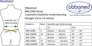 OBBOmed - Elastische 2 banden bandage - geeft extra steun en stevigheid aan de rug