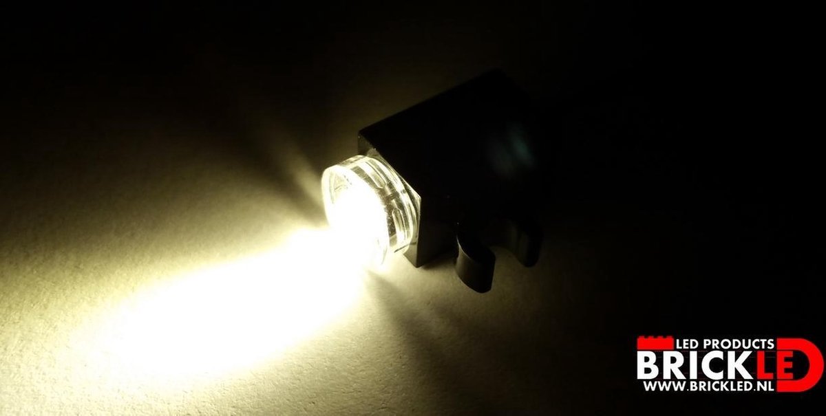 BrickLED 2 x Mini spot - Wit warm - Verlichting voor LEGO